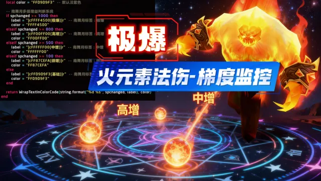 【南舞月】超级火元素法伤梯度监控WA