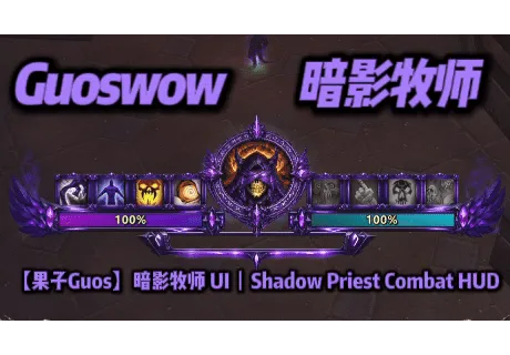 【果子Guos】暗牧 UI丨Shadow Priest Combat HUD