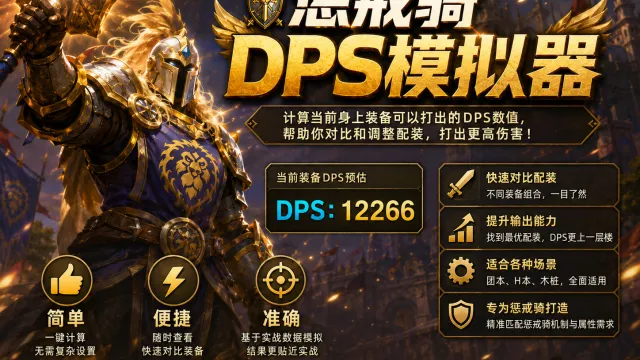 [诗逸] 惩戒骑DPS模拟器